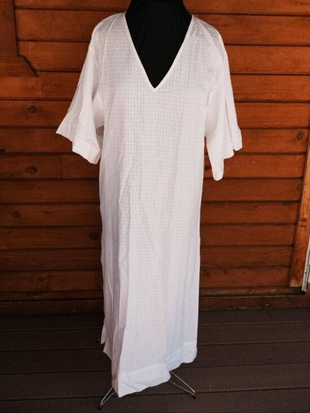 Mara Hoffman White Cotton Paola Dress